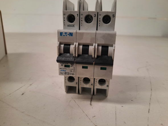Eaton FAZ-B13/3-NA Miniature Circuit Breakers (MCBs) FAZ 3P 13A 480V 50/60Hz 3Ph EA