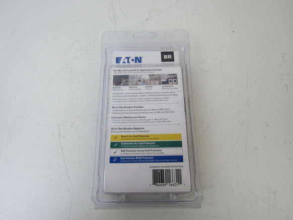 Eaton BRN115A1CS Miniature Circuit Breakers (MCBs) 1P 15A 120V 50/60Hz 1Ph EA