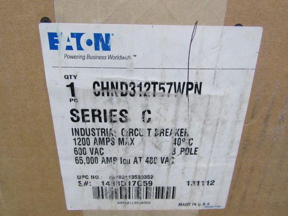Eaton CHND312T57WPN Molded Case Breakers (MCCBs)
