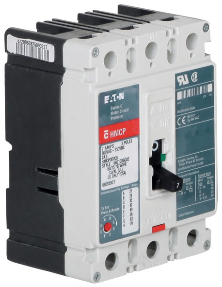 Eaton HMCP100R3C Motor Circuit Protector (MCPs) HMCP 3P 100A 600V 50/60Hz 3Ph M Frame EA