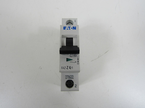 Eaton FAZ-Z4/1 Miniature Circuit Breakers (MCBs) FAZ 1P 4A 415V 50/60Hz 1Ph EA