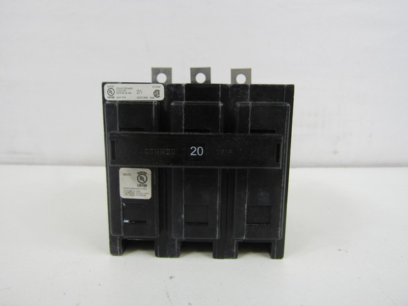 Eaton QBHW3020HH08 Miniature Circuit Breakers (MCBs) QB 3P 20A 240V 50/60Hz 3Ph