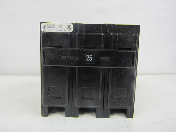 Eaton BAB3025H Miniature Circuit Breakers (MCBs) BAB 3P 25A 240V 50/60Hz 3Ph EA