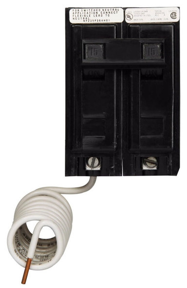 Eaton BAB2015 Miniature Circuit Breakers (MCBs) 2P 15A 120V EA