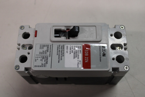 Eaton EDB2200L Molded Case Breakers (MCCBs) 2P 200A