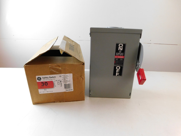 GE TH3361R Safety Switches TH 3P 30A 600V 50/60Hz 3Ph Fusible 3Wire EA Nema 3R Heavy Duty