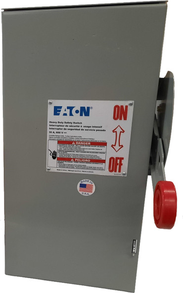 Eaton DH161NRK Safety Switches DH 1P 30A 600V 50/60Hz 1Ph Fusible 2Wire EA NEMA 3R