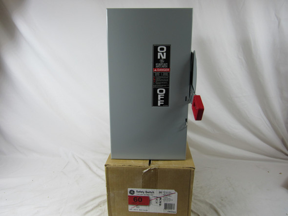 GE TH4322 Safety Switches TH 3P 60A 240V 50/60Hz 3Ph Fusible 4Wire EA NEMA 1 Heavy Duty