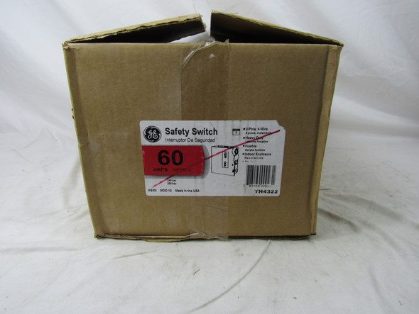 GE TH4322 Safety Switches TH 3P 60A 240V 50/60Hz 3Ph Fusible 4Wire EA NEMA 1 Heavy Duty