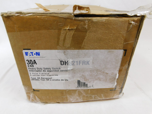 Eaton DH321FRK Heavy Duty Safety Switches DH 3P 30 240V 50/60Hz 3Ph EA NEMA 3R