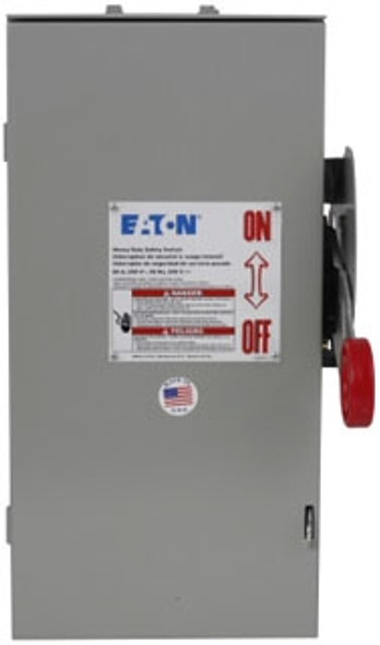 Eaton DH321FRK Heavy Duty Safety Switches DH 3P 30 240V 50/60Hz 3Ph EA NEMA 3R