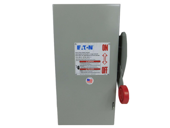 Eaton DH361UGKN Safety Switches DH 3P 30A 600V 50/60Hz 3Ph Non Fusible 4Wire EA NEMA 1 Indoor