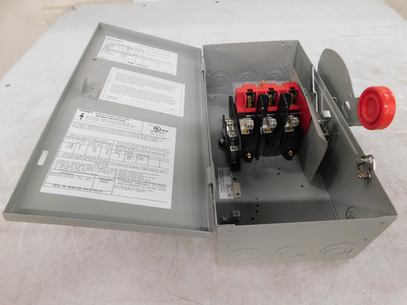 Eaton DH362UGKN Safety Switches DH 3P 60A 600V 50/60Hz 3Ph Non Fusible 3Wire NEMA 1