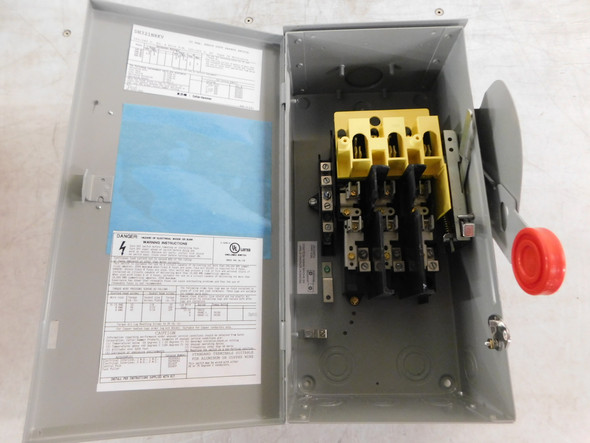 Eaton DH321NRKV Safety Switches DH 3P 30A 240V 50/60Hz 3Ph Fusible w/ Neutral 4Wire NEMA 3R