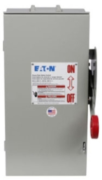 Eaton DH262NRK Safety Switches DH 2P 60A 600V 50/60Hz 1Ph Fusible 3Wire EA NEMA 3R