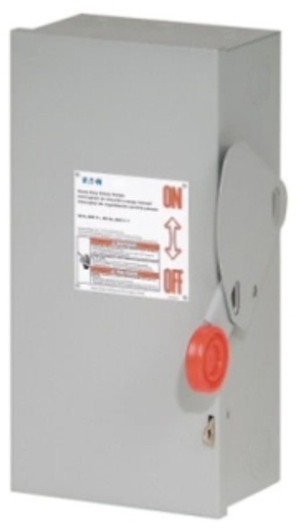 Eaton DH262NGK Heavy Duty Safety Switches DH 2P 60A 600V 50/60Hz 1Ph Fusible w/ Neutral 3Wire EA NEMA 1
