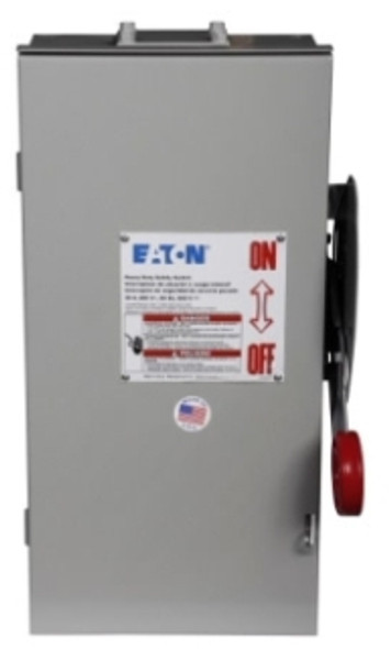 Eaton DH261FRK Safety Switches DH 2P 30A 600V 50/60Hz 1Ph Fusible 2Wire EA NEMA 3R