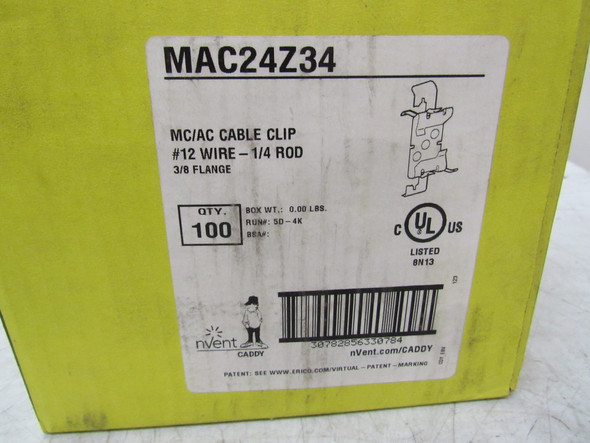 Nvent MAC24Z34 Misc. Cable and Wire Accessories Cable Clip 100BOX