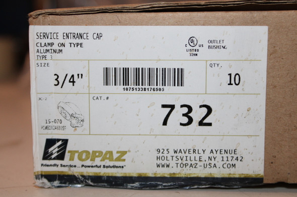 Topaz 732-TOPAZ Other Conduit/Fittings/Outlet Boxes 10BOX