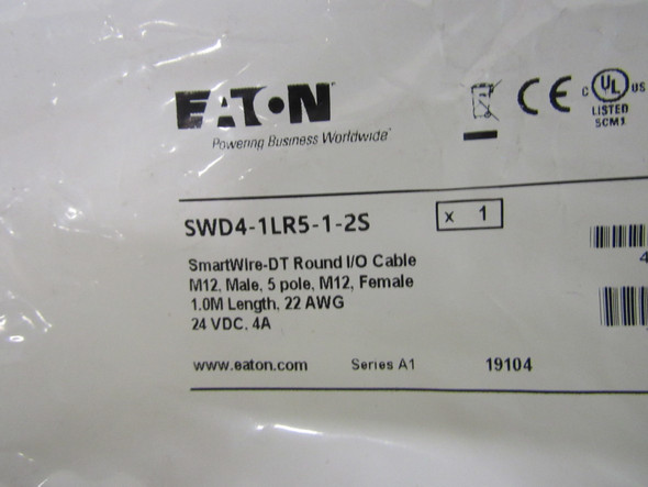 Eaton SWD4-1LR5-1-2S Wire/Cable/Cord SmartWire 5P 4A 24VDC EA