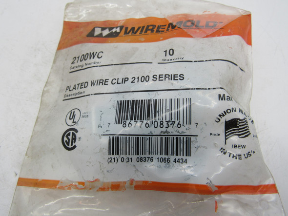 Wiremold 2100WC Misc. Cable and Wire Accessories Plated Wire Clip 10BOX