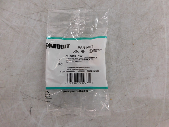 Panduit CJ688TPIW Misc. Cable and Wire Accessories Mini com module White