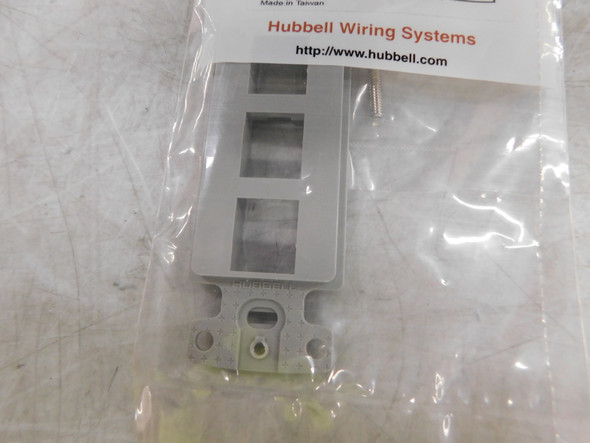 Hubbell NS613GY Misc. Cable and Wire Accessories Decorator Frame Gray