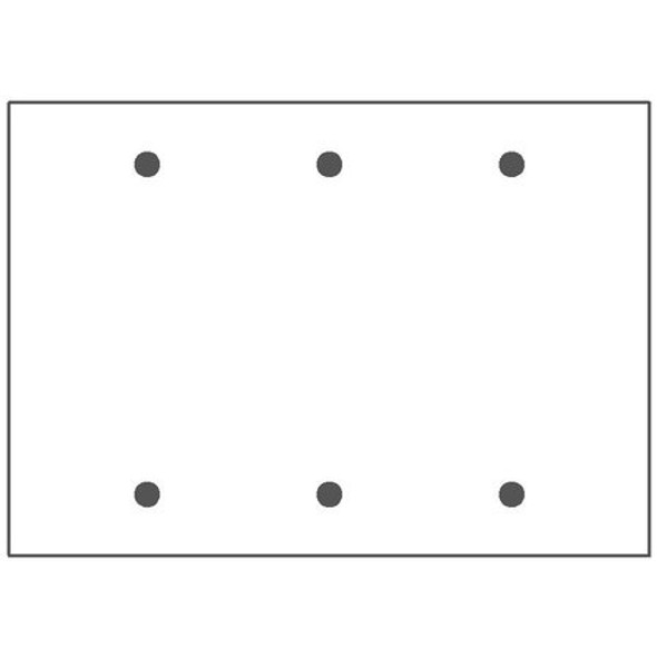 Mulberry 84153 Wallplates and Accessories Wallplate 3 Gang