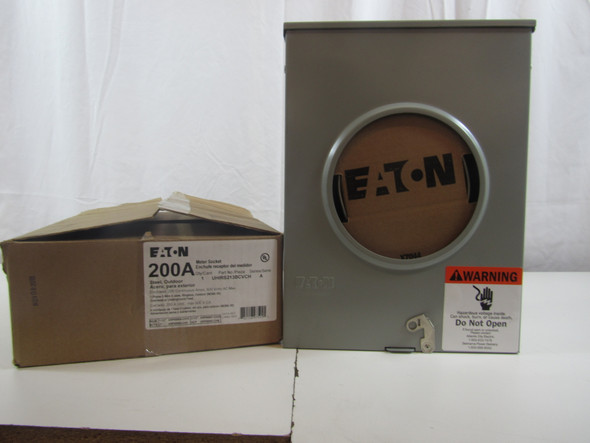 Eaton UHIRS213BCVCH Meter Sockets Ringless 200A 600V 50/60Hz 1Ph 3Wire 4Jaws EA NEMA 3R