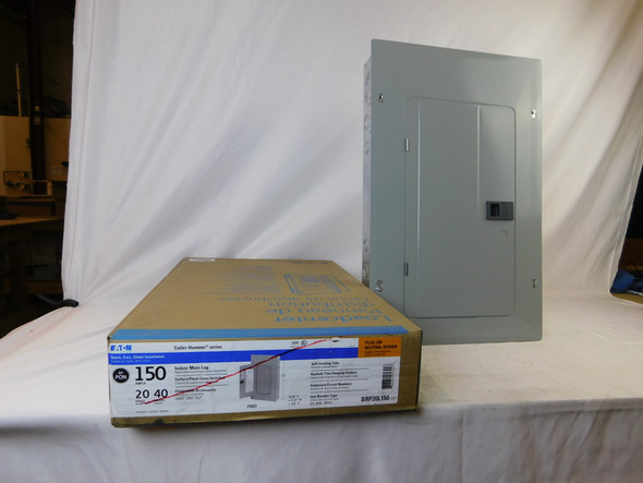 Eaton BRP20L150 Loadcenters and Panelboards BR 1P 150A 240V 50/60Hz 1Ph 2Wire 40Cir 20Sp NEMA 1 Plug On Neutral