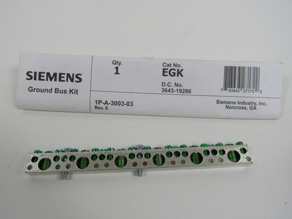 Siemens EGK Meter and Meter Socket Accessories Ground Bus Kit 44 Position