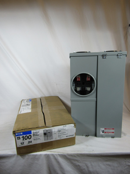 Eaton MBE1224B100BTS Meter Sockets Ring Type 100A 240V 1Ph 3Wire 4Jaws NEMA 3R Surface Mounting