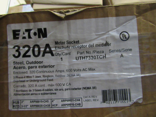 Eaton UTH7330TCH Meter Sockets