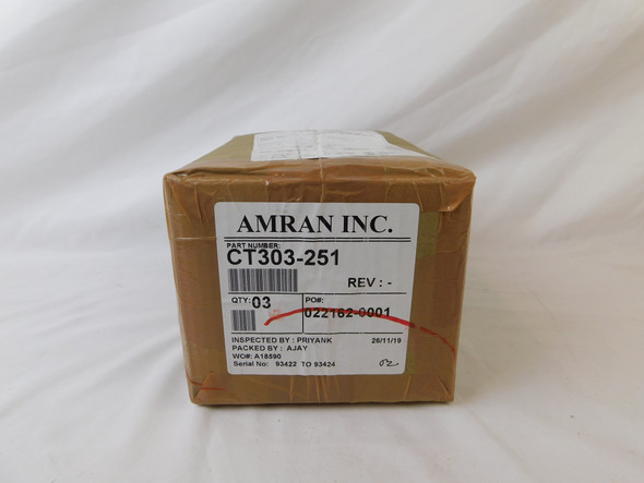 Amran CT303-251 Current Transformers 250:5A 50/60Hz 3BOX