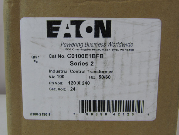 Eaton C0100E1BFB Control Transformers 240V EA