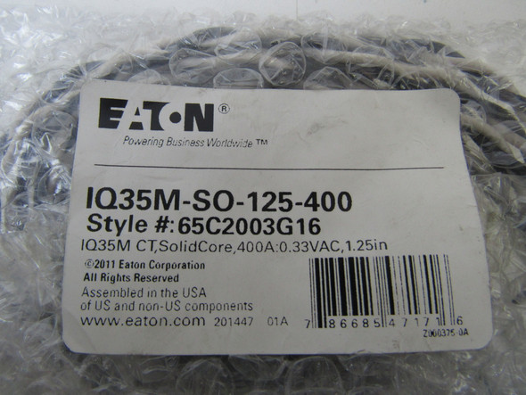 Eaton IQ35M-SO-125-400 Current Transformers 400A 0.33V EA