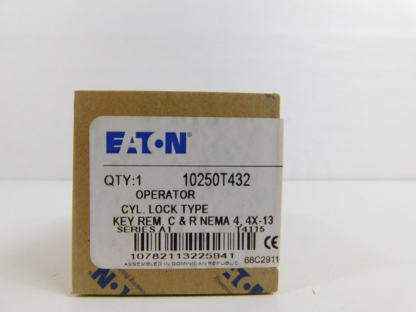 Eaton 10250T432 Selector Switches Key Operated 3 Position EA NEMA 3/3R/4/4X/12/13