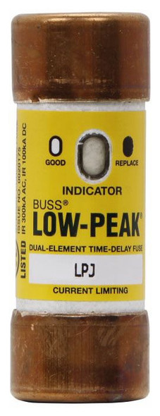 Bussmann LPJ-6SPI Class J 6A 600VAC Time Delay Fuse