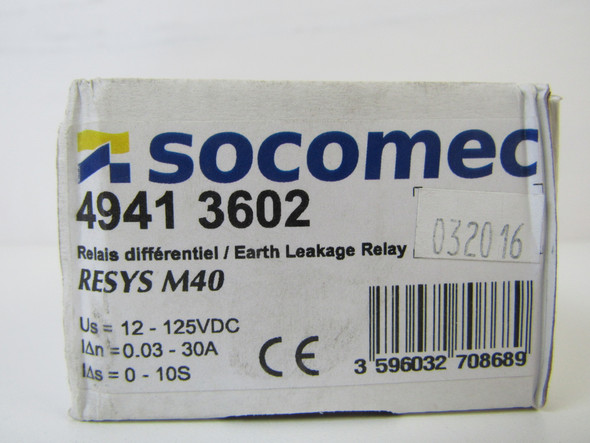 Socomec 49413602 Relays 30A 125V EA