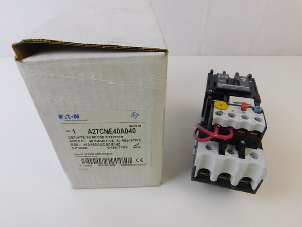 Eaton A27CNE40A040 Non-Reversing Starters 40A 120V 50/60Hz 3Ph