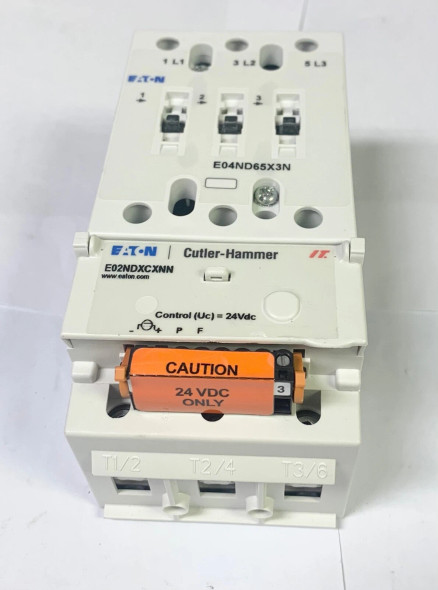 Eaton E111D65X3N Other Contactors Open 3P 65A 24V 3Ph 50HP D Frame