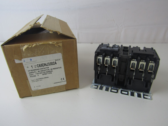 Eaton C65DNJ3502A Definite Purpose Contactors Reversing 3P 50A 120V 3Ph 30HP