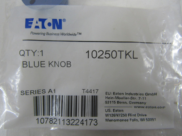 Eaton 10250TKL Contact Blocks and Other Accessories Selector Switch Knob Blue