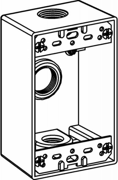 Orbit 1DB75-4 Outlets Outlet Box Grey