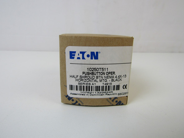 Eaton 10250T511 Pushbuttons Half Shroud Black EA NEMA 3/3R/4/4X/12/13