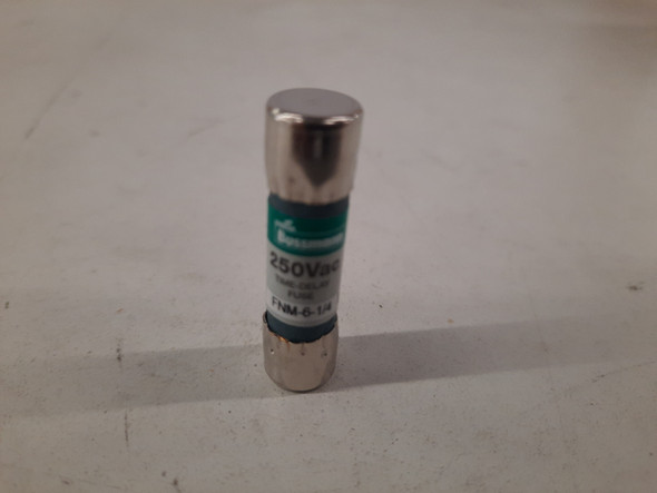 Bussmann FNM-6-1/4 Fuses Time Delay 6.25A 250V 50/60Hz