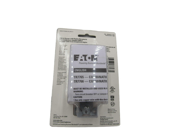 Eaton TR7765 USB Charger Duplex Receptacle Outlet