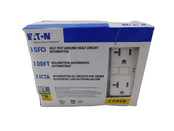 Eaton TRSGF20W-3-LW GFCI Duplex Receptacle Outlet