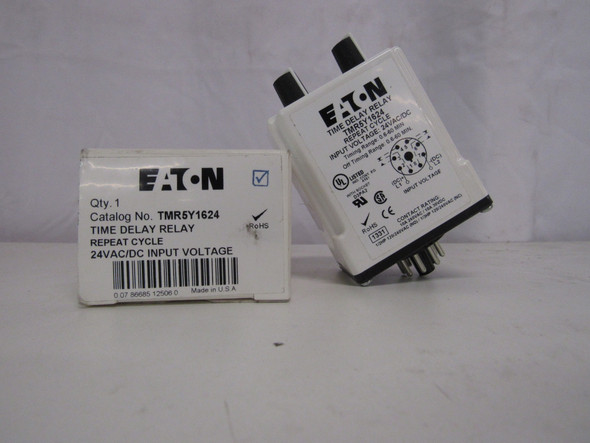 Eaton TMR5Y1624 Relays Time Delay Relay 24V .6-60 Min.