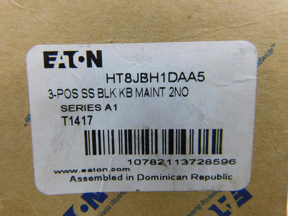 Eaton HT8JBH1DAA5 Motor Controllers 2NO 3 Position Black NEMA 3, 3R, 4, 4X, 12 and 13 Non-Illuminated